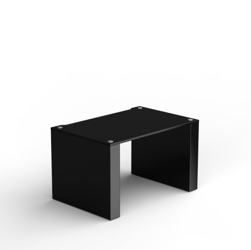 Stax 2G de BLOK – Élément de tablette pour tablette au propane liquide – Noir très lustré/verre noir