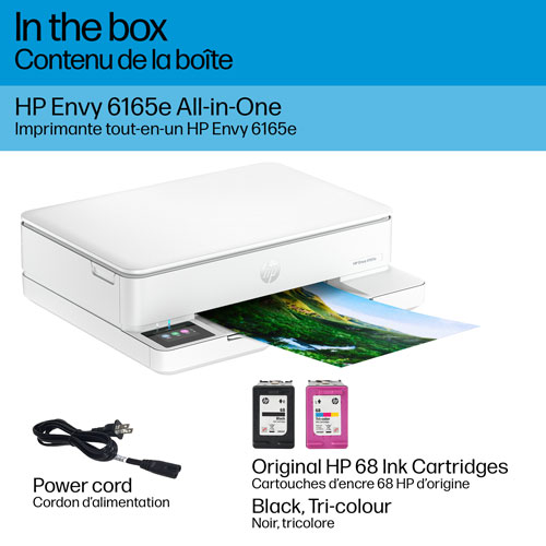 HP Envy 6165e Wireless All-In-One Inkjet Printer - White