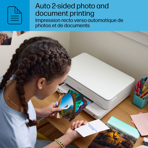 HP Envy 6165e Wireless All-In-One Inkjet Printer - White