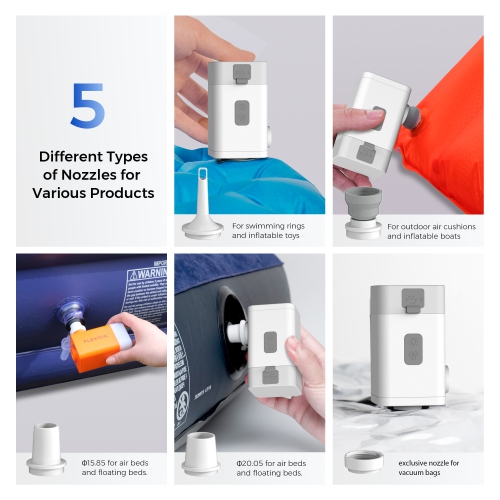 MAX PUMP 2 PLUS - 4-in-1 Portable 4800mAh Rechargeable Air Pump