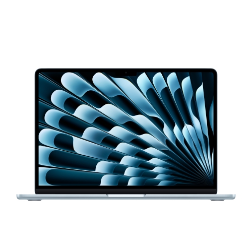 Image 1 of 6.. Open Box - Apple MacBook Air 13.6" w/ Touch ID - Sky Blue (Apple M4 / 16GB RAM / 256GB SSD) - English
