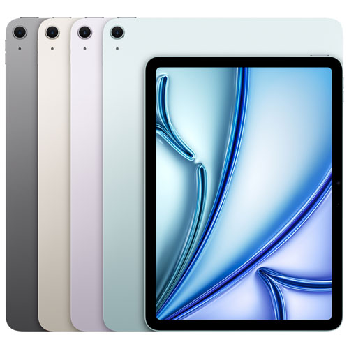 Fido Apple iPad Air M3 11" 128GB with Wi-Fi 6E & 5G (7th Generation) - Space Grey - Monthly Financing
