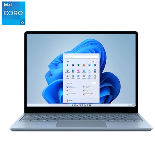 MICROSOFT  Refurbished (Good) - Surface Laptop Go 3 12.45" Touchscreen Laptop - Ice (Intel I5-1235U/256GB SSD/8GB Ram) In Blue