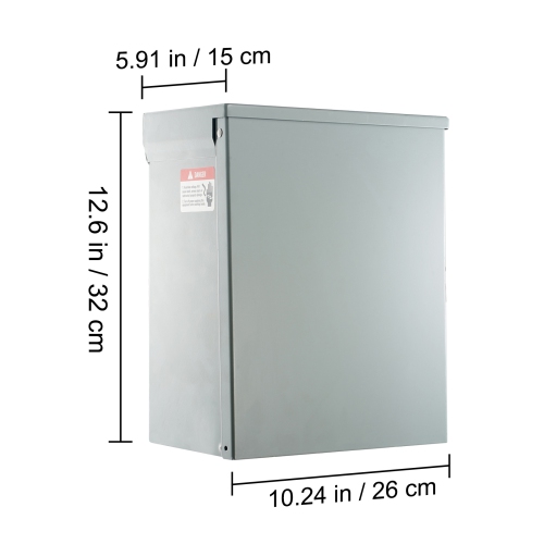 VEVOR 125/250V,Temporary Power Outlet Panel, RV Power Outlet Box with a 20/30/50 Amp Receptacle Installed, NEMA 14-50R / NEMA TT-30R / 15A GFCI for