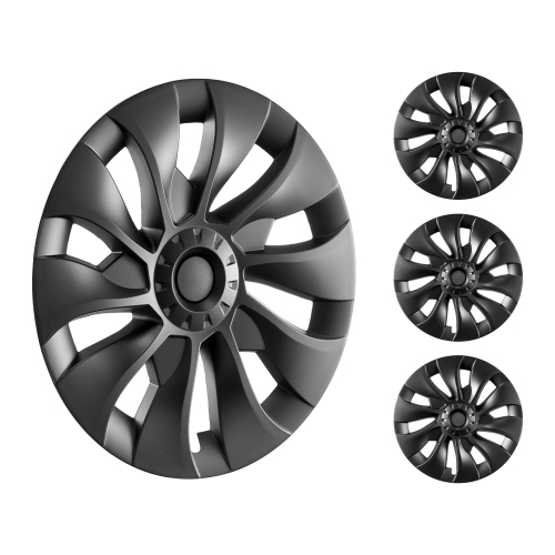 VEVOR  18 In Wheel Rim Cover Hubcaps, 2017-2023 Model 3 Fully Fit Hubcap w Snap, Guard Tape & Valve Nozzle Hole, Abs & PC Hubcap w High Rigidity &