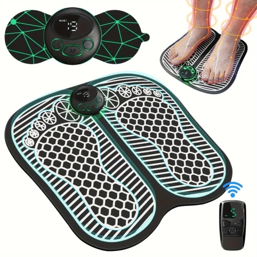 Smart Ems Foot Massage Pad, Pulse Therapy Foot Pad, Microcurrent Foot Massager
