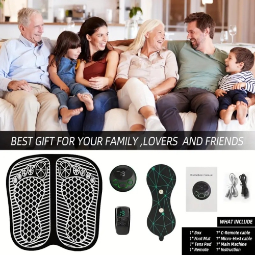 Smart Ems Foot Massage Pad, Pulse Therapy Foot Pad, Microcurrent Foot Massager