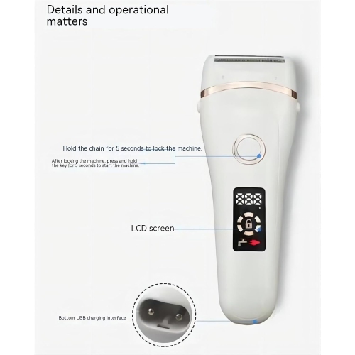 Perfect Leg Shaver For Painless Removal Of Leg And Facial Hair, Suitable For Full Body Hair Removal