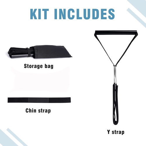 Cervical Traction Device, Chiropractic Stress Relief Tool With Chin Strap