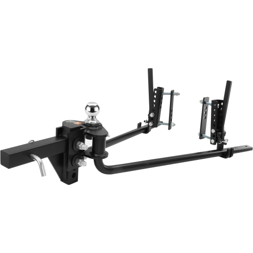 VEVOR 1500 lbs Weight Distribution Hitch, Weight Distributing Hitches Kit with Sway Control for Trailer, 2-In Solid Steel Shank, 2-5/16 in Alloy