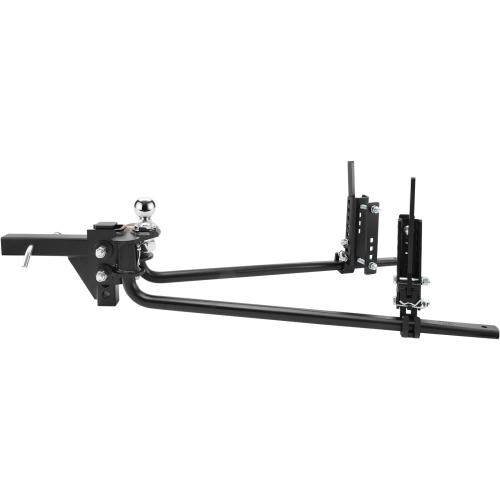 VEVOR 1500 lbs Weight Distribution Hitch, Weight Distributing Hitches Kit with Sway Control for Trailer, 2-In Solid Steel Shank, 2-5/16 in Alloy