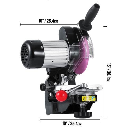 VEVOR 230W Electric Chainsaw Sharpener, Professional Multi-Angle Adjustable Chain Grinder 3000RPM, Electric Chainsaw Blade Sharpener for 1/4" to 2/5"
