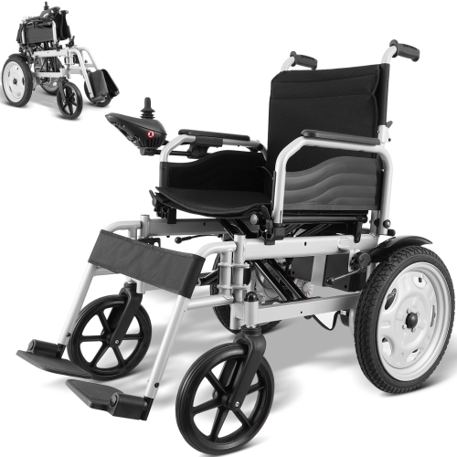 Image 1 de 9.. Fauteuil roulant électrique VEVOR 265&nbsp;lb, fauteuil roulant électrique pliable et léger de largeur 17,5&nbsp;po, fauteuil roulant électrique