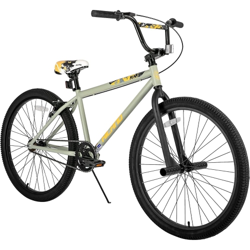 Hiland Redeem 2,0+ 24&nbsp;po BMX pour adolescents et adultes, débutant à avancé avec 2 chevilles, gris