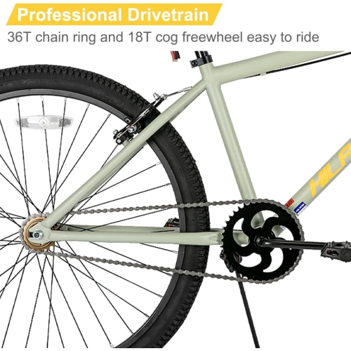 Hiland Redeem 2,0+ 24 po BMX pour adolescents et adultes, débutant à avancé avec 2 chevilles, gris