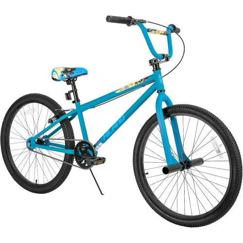 Hiland Redeem 2.0+ 24 inch BMX Bike for for Teen and Adults, Beginner-Level to Advanced Riders with 2 Pegs, Blue