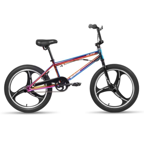 Hiland Redeem BMX pour enfants de 3,0 20 po pour filles de 7 à 12 ans, Rotor Freestyle à 360 degrés, 4 chevilles 3 rayons Mag Wheels BMX Bicycle