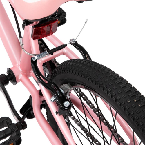 Hiland Climber 20 Inch Kids Mountain Bike for Ages 7-10 Years Kids Bicycle for Boys Girls Pink