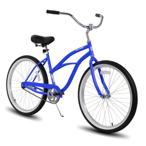 Vélo de plage de 26&nbsp;po Jade de Hiland pour adolescents et adultes, vélo à cadre bas pour femmes, vélo de ville à une vitesse, vélo de ville à