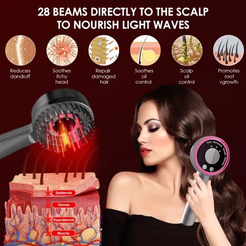 Hair Care Comb, Medicine Introduction Instrument, Hair Care Comb, Infrared Light Hair Growth Instrument, Scalp Massage Comb