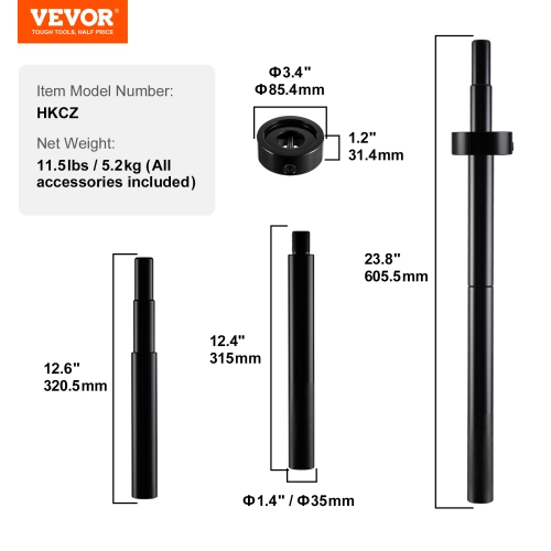 VEVOR Gimbal Bearing Alignment and Install Kit, Heavy Duty Engine Alignment Tools Set Fits for Mercruiser Alpha, Alpha 1, MR, Bravo, OMC, Cobra, and
