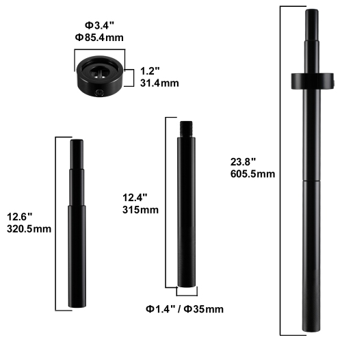 VEVOR Gimbal Bearing Alignment and Install Kit, Heavy Duty Engine Alignment Tools Set Fits for Mercruiser Alpha, Alpha 1, MR, Bravo, OMC, Cobra, and