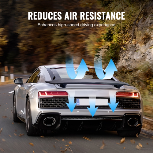 VEVOR 46.3 inch GT Wing Car Spoiler, Compatible with most Sedans and Coupes, High Strength ABS Material, Car Rear Spoiler Wing, Racing Spoiler