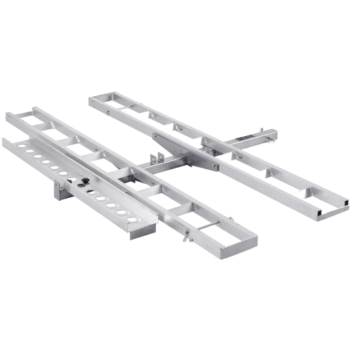 VEVOR Motorcycle Carrier, 2-Bike 600 LBS Aluminum Motorcycle Carrier Hitch Mount, Scooter Dirt Bike Trailer Hauler, Ratchet Straps and Stabilizer,