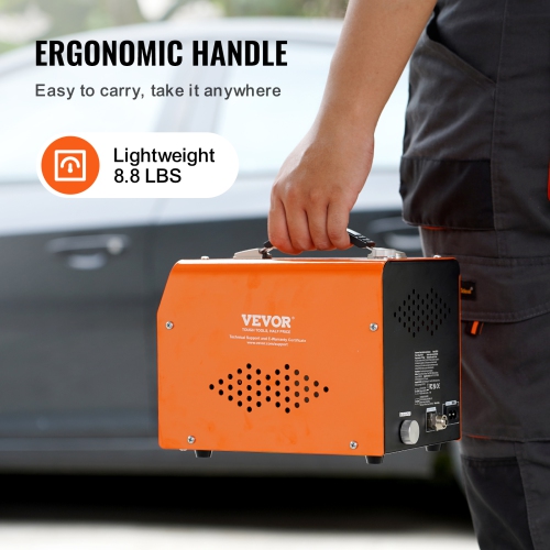 VEVOR Automotive Smoke Machine Leak Detector, EVAP Smoke Machine Leak Tester with Built-in Air Pump & Pressure Gauge, Dual-Mode Diagnostic Leak