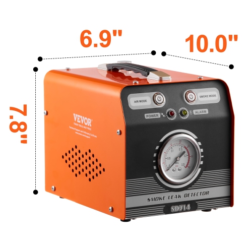 VEVOR Automotive Smoke Machine Leak Detector, EVAP Smoke Machine Leak Tester with Built-in Air Pump & Pressure Gauge, Dual-Mode Diagnostic Leak