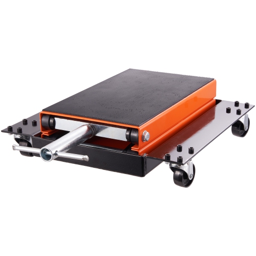 VEVOR Motorcycle Lift, 1100 LBS Motorcycle Lift ATV Scissor Lift Jack with Dolly & Hand Crank, Center Hoist Crank Stand with Wide Deck & Tool Tray