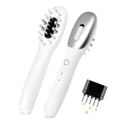 Hair Oil Applicator for Scalp,Wireless Electric Hair Brush with Removable Head Oil Dispenser,Portable Scalp Massager for Travel & Home Use