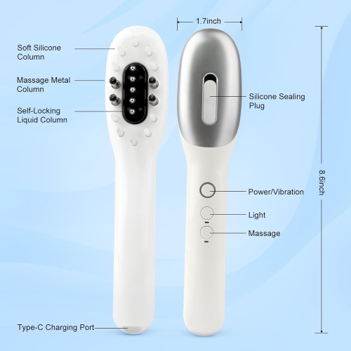 Hair Oil Applicator for Scalp,Wireless Electric Hair Brush with Removable Head Oil Dispenser,Portable Scalp Massager for Travel & Home Use