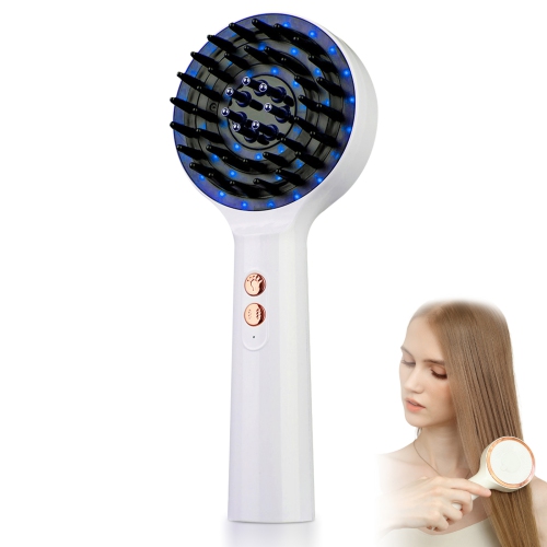Red & Blue Light Therapy Hair Growth Comb,Hair Oil Applicator,Electric Hair Growth & Anti-hair Loss Massage Comb,Vibration Massage Comb for Women Men