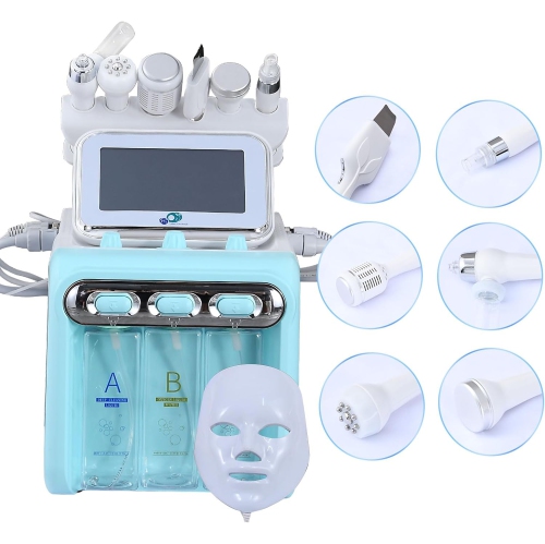 Hydrogen Oxygen 7 in 1 Facial Care Machine with Mask Multifunctional Face Skin Care Device for Beauty Salon
