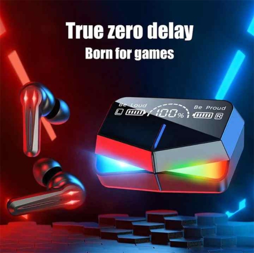 Wireless Earbuds Headphones Touch Control Earphones Microphone Mirror Screen LED Display HD Sound Quality and Stable Connection