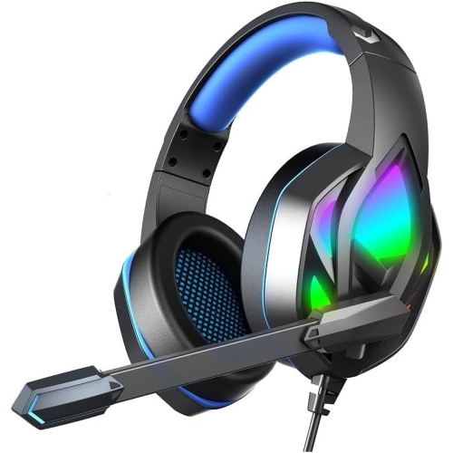 [Immersive sound effects] Hi-Fi stereo gaming headset, 120° adjustable noise reduction microphone, universal for all platforms, ergonomic design,