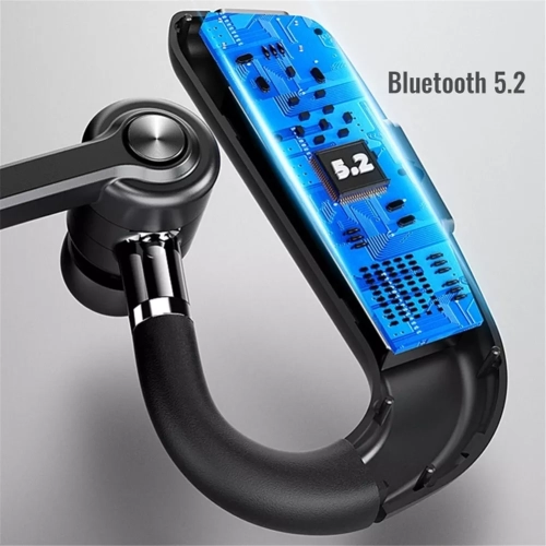 Bluetooth headset hands-free wireless headset business driving sports headset White