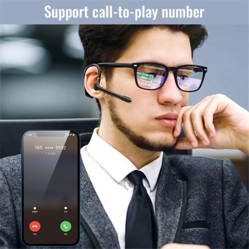 Bluetooth headset hands-free wireless headset business driving sports headset White