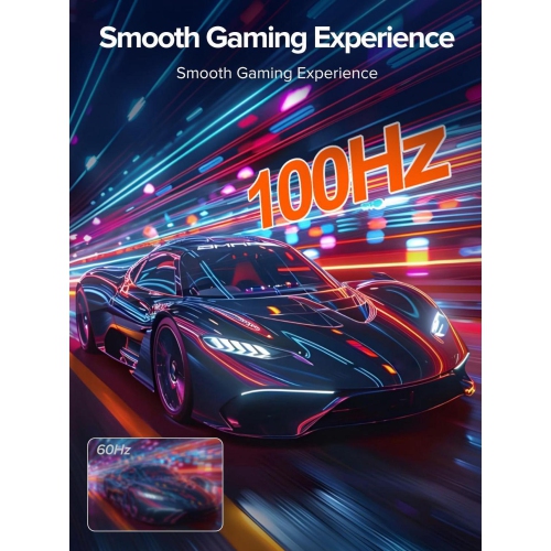 UPERFECT 23.8" 100Hz FreeSync IPS HDR Gaming Portable Monitor with USB-C, HDMI, VESA Mount & 180° Adjustable Stand Perfect for Laptops, Switch, Phones