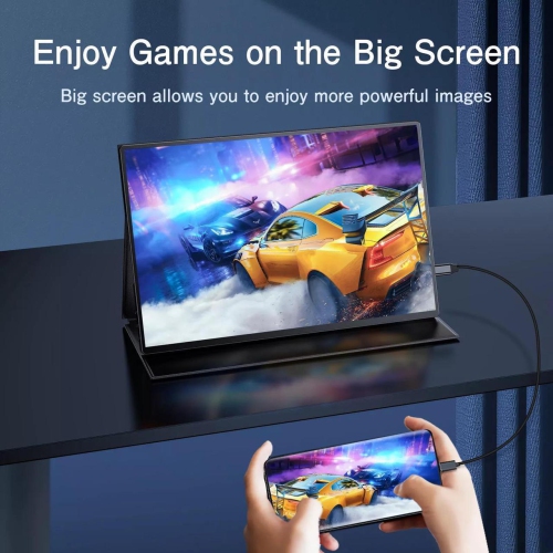 UPERFECT 500 Nits 16" 2.5K Portable Gaming Monitor 2K 2560*1600P Portable Monitor QHD For Xbox PS 5 6 Switch Display HDMI USB C Second Display