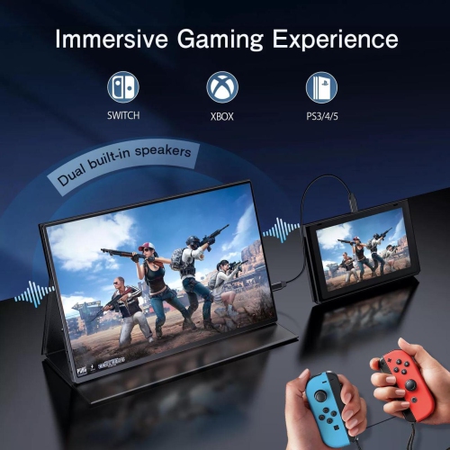 UPERFECT 500 Nits 16" 2.5K Portable Gaming Monitor 2K 2560*1600P Portable Monitor QHD For Xbox PS 5 6 Switch Display HDMI USB C Second Display