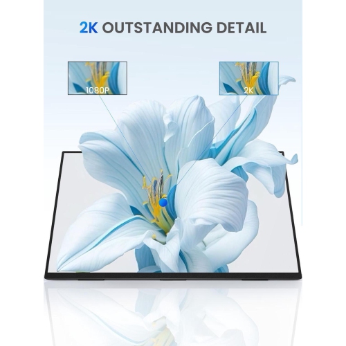 UPERFECT 24.5" 2K QHD 165Hz FreeSync IPS HDR Gaming Portable Monitor with USB-C, HDMI, VESA Mount & 180° Adjustable Stand Perfect for Laptops,