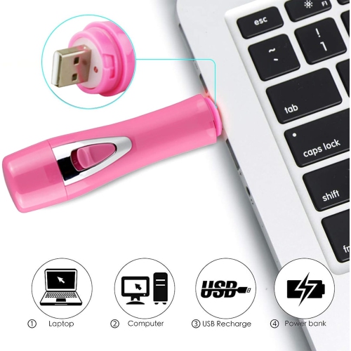 All-in-1 Body and Facial Hair Removal for Women, Rechargeable Trimmer for Face, Ear/Nose, Eyebrows, and Bikini Lines, Multifunctional Replaceable