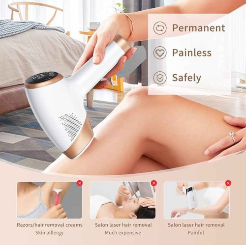 9 gears LED touch hair removal device skin rejuvenation acne removal sapphire hair removal device