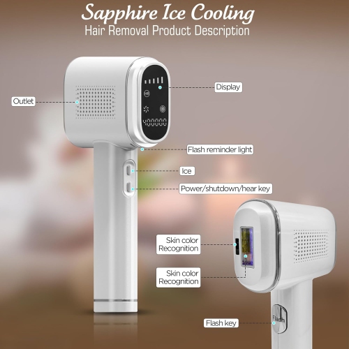 Hair removal freezing point IPL sapphire home hair removal machine painless beauty salon full body home hair removal machine freezing point