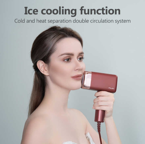 Hair Removal Device, 0.5 sec/flash, 17J High Energy IPL Hair Removal Device with Ice Cooling System, 5 Energy Levels, Hair Removal Device for Face,