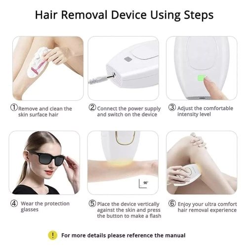 Automatic hair removal instrument handheld face and body painless intense pulse laser IPL hair removal instrument