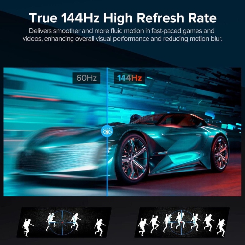 UPERFECT Portable Monitor 16.1" 2K 144Hz Gaming Monitor 1440P 100% sRGB Screen with VESA For PS Xbox