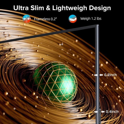 UPERFECT Portable Monitor 16.1" 2K 144Hz Gaming Monitor 1440P 100% sRGB Screen with VESA For PS Xbox